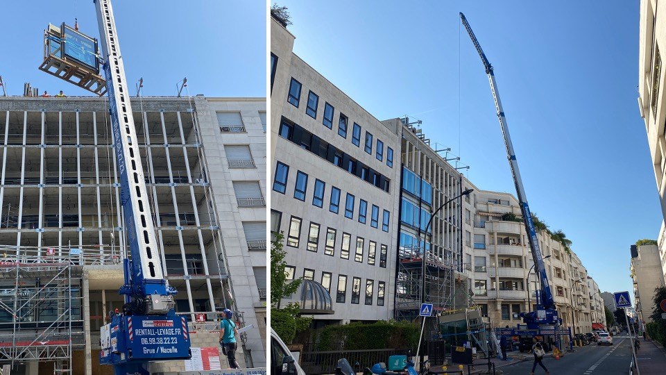 Projet AUFAN : Démarrage de la pose des blocs façades